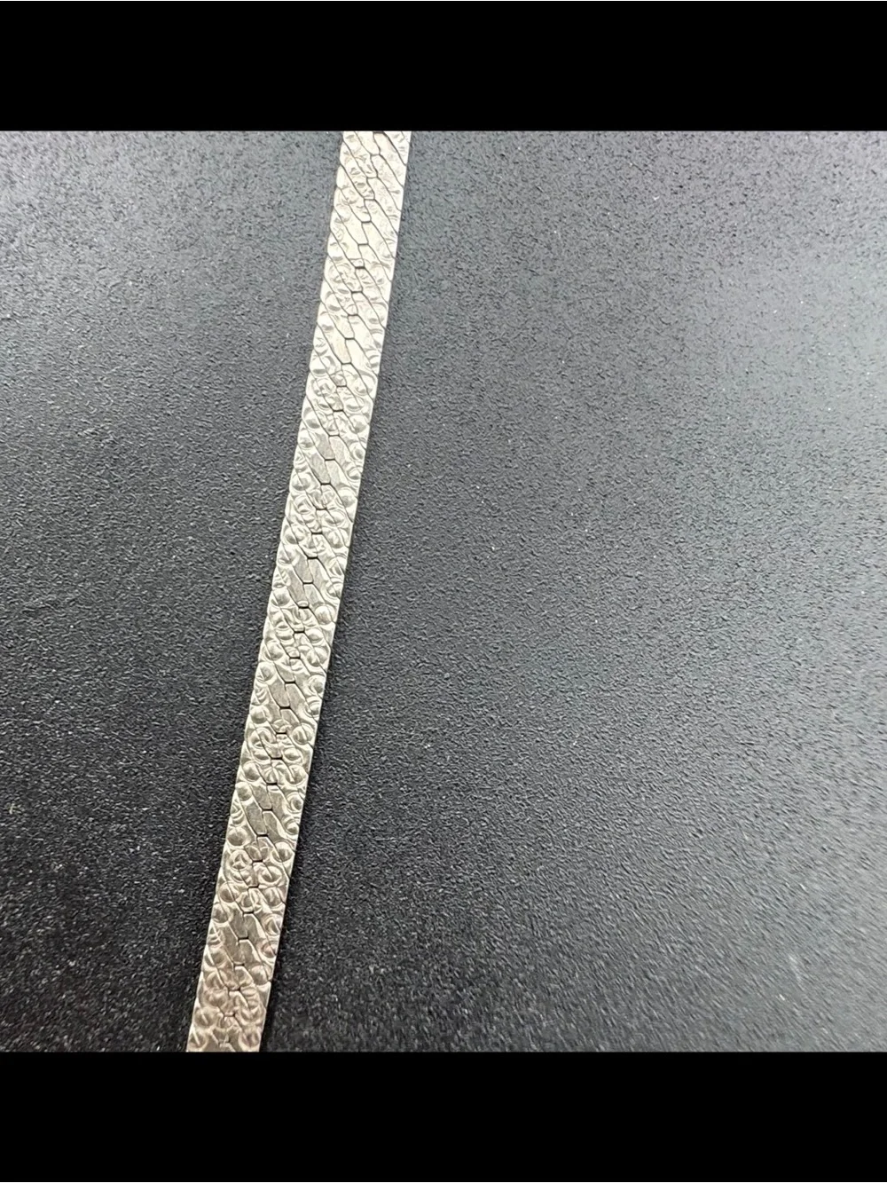 Sterling Silver 925 36” long - wide/thick chain necklace (unique design) Italy